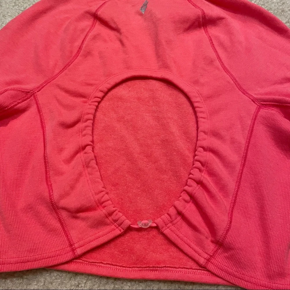 FREE PEOPLE FP MOVEMENT Circle Back Crop Top size S NWT color Coral lipstick - Picture 8 of 9